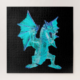 Fantasy Aqua Dragon Puzzle