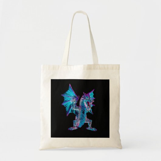 Fantasy Aqua Dragon Tragetasche (Vorne)