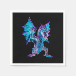 Fantasy Aqua Dragon x 50 Serviette