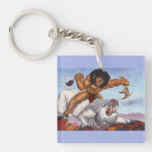 Fantasy Aquarell Illustration Bestie ride Tiger