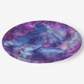 Fantasy Aquarell - Tiefenraumvibe : Pappteller (Schrägansicht)