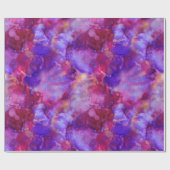 Fantasy Aquarellen, warme Farben: Geschenkpapier (Flach)