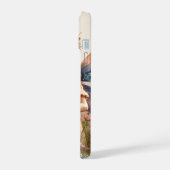 Fantasy Aquarellmühle mit Personalisiertem Namen iPhone 15 Hülle (Linke Seite)