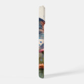 Fantasy Aquarellmühle mit Personalisiertem Namen iPhone 15 Hülle (Rechte Seite)