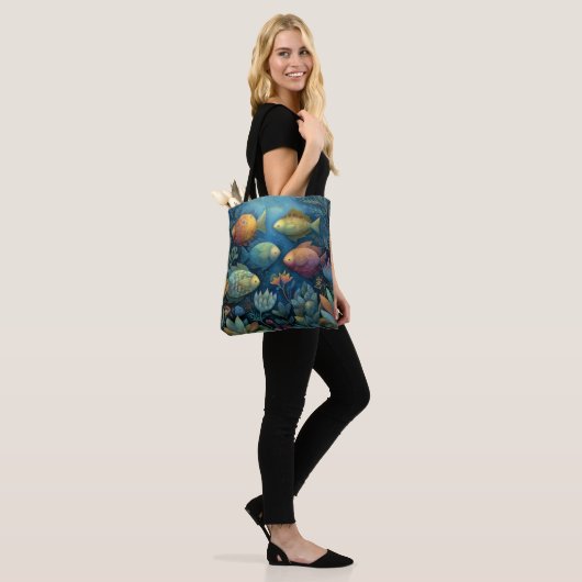 Fantasy Aquarium Whimsical Fish  Tasche (Am Model)