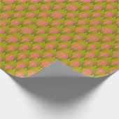 Fantasy Arcs Beads Pink Green Geschenkpapier (Ecke)