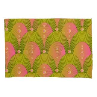 Fantasy Arcs Beads Pink Green Kissenbezug