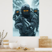 FANTASY-ARmee IM KÜHLSSTEN GEBIET Poster (Küche)