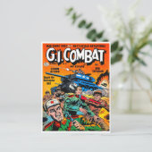 Fantasy Army Tank Combat Postkarte (Stehend Vorderseite)