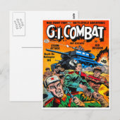 Fantasy Army Tank Combat Postkarte (Vorne/Hinten)