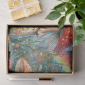 Fantasy Art Alice auf Mushroom Wunderland Seidenpapier (Geschenk)