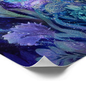 Fantasy Art Black Girl Black Queen Goddess Poster (Ecke)