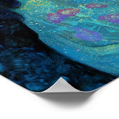 Fantasy Art Black Girl Black Queen Goddess Poster (Ecke)