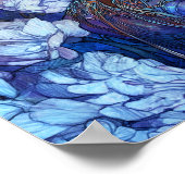 Fantasy Art Black Girl Black Queen Moon Goddess Poster (Ecke)