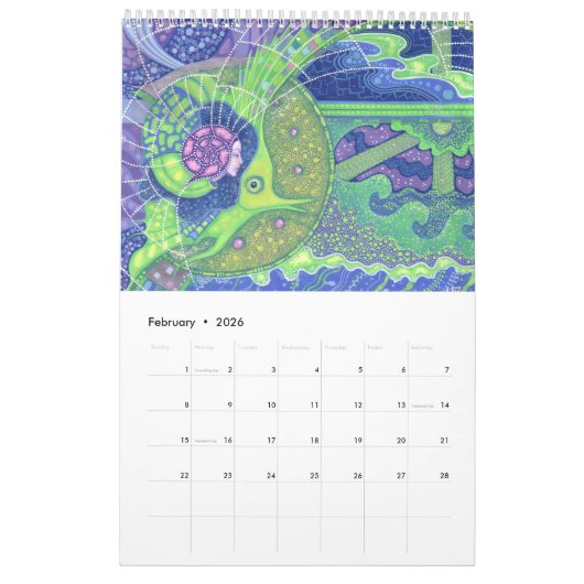 Fantasy Art by Clipso-Callipso / Julia Khoroshikh Kalender (Feb 2026)