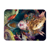 Fantasy Art Dragon Goddess Queen Magnet (Horizontal)