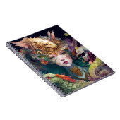 Fantasy Art Dragon Goddess Queen Notizblock (Rechte Seite)