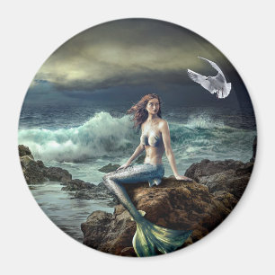 Fantasy-Art-Fee-Märchen-Meerjungfrau-Magnet Magnet