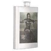 Fantasy Art, Female Warrior mit Schwert Flachmann (Rechts)