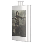 Fantasy Art, Female Warrior mit Schwert Flachmann (Links)