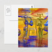 Fantasy Art Gemälde, Fantasy Malerei Postkarte (Vorne/Hinten)