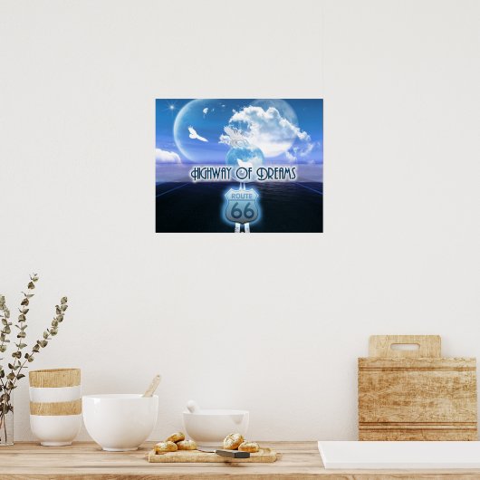 Fantasy Art - Highway of Dreams Poster (Küche)