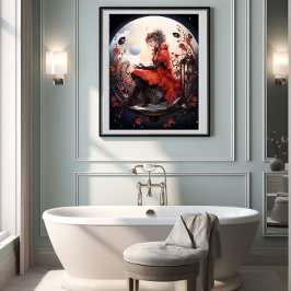 🌟 Fantasy Art Ladybug Delight 🦋 No. 5 Poster