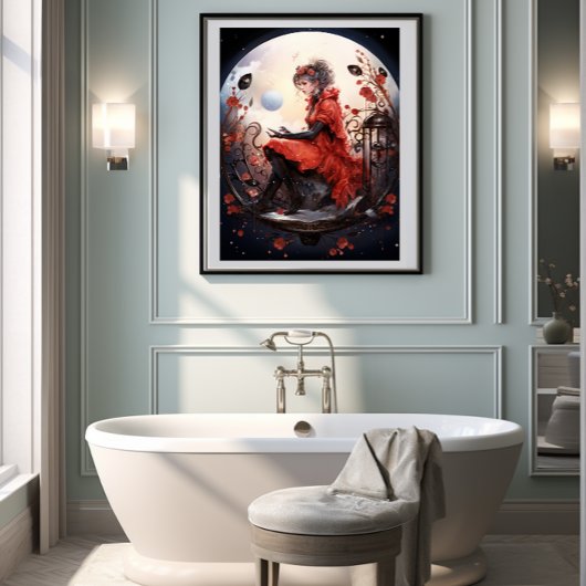 🌟 Fantasy Art Ladybug Delight 🦋 No. 5 Poster