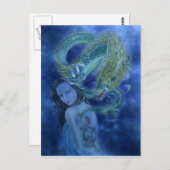 Fantasy Art Postcard - Dragon Lore Postkarte (Vorne/Hinten)