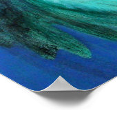 Fantasy Art Poster Peacock Feather Lady Vögel Kräh (Ecke)