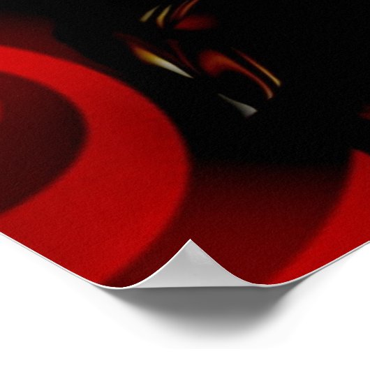 Fantasy Art Poster Rote Venus Nah-up (Ecke)