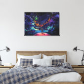 Fantasy Art Premium Wrapped Canvas (Gloss) Leinwanddruck (Insitu (Schlafzimmer))