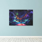 Fantasy Art Premium Wrapped Canvas (Gloss) Leinwanddruck (Insitu (Holzboden))