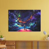 Fantasy Art Premium Wrapped Canvas (Gloss) Leinwanddruck (Insitu (Wohnzimmer))