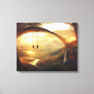 Fantasy Art Premium Wrapped Canvas (Gloss) Leinwanddruck