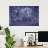 Fantasy Art Print - Dunkle Meerjungfrau Poster (Heimbüro)
