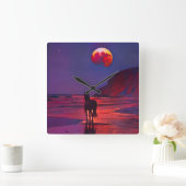 Fantasy art quadratische wanduhr (Zuhause)