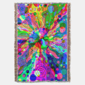 Fantasy Art skizzieren - Abstrakt Neon Shift 1 Decke (Vorderseite Vertikal)