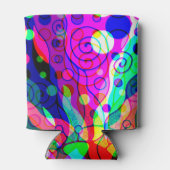 Fantasy Art skizzieren - Abstrakt Neon Shift 1 Dosenkühler (Rückseite)