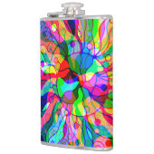 Fantasy Art skizzieren - Abstrakt Neon Shift 1 Flachmann (Links)