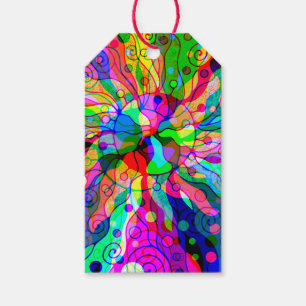 Fantasy Art skizzieren - Abstrakt Neon Shift 1 Geschenkanhänger