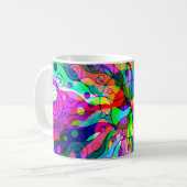 Fantasy Art skizzieren - Abstrakt Neon Shift 1 Kaffeetasse (Vorderseite Links)