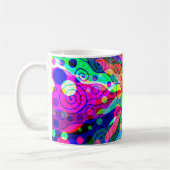 Fantasy Art skizzieren - Abstrakt Neon Shift 1 Kaffeetasse (Links)