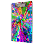 Fantasy Art skizzieren - Abstrakt Neon Shift 1 Klemmbrett (Links)