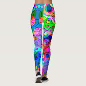 Fantasy Art skizzieren - Abstrakt Neon Shift 1 Leggings (Rückseite)