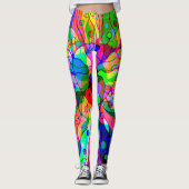 Fantasy Art skizzieren - Abstrakt Neon Shift 1 Leggings (Vorderseite)