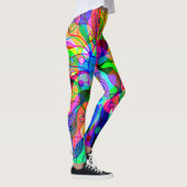 Fantasy Art skizzieren - Abstrakt Neon Shift 1 Leggings (Rechts)