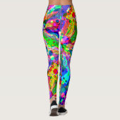 Fantasy Art skizzieren - Abstrakt Neon Shift 1 Leggings (Rückseite)