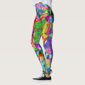 Fantasy Art skizzieren - Abstrakt Neon Shift 1 Leggings (Links)