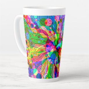 Fantasy Art skizzieren - Abstrakt Neon Shift 1 Milchtasse